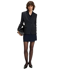 Boss by Hugo Women's Press-Stud Closure Slim-Fit Blazer