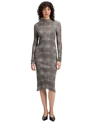 Boss by Hugo Women's Modal Skirt Plisse-Tulle Dress