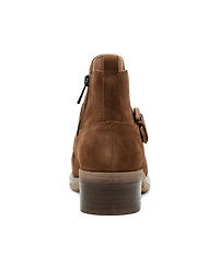 Earth Women's Zane Ruched Block Heel Booties