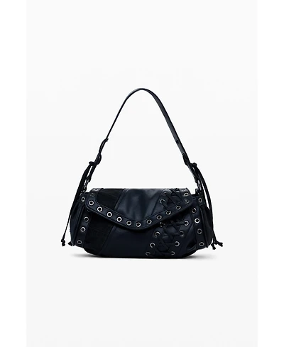 Desigual Women's Medium faux leather patch bag