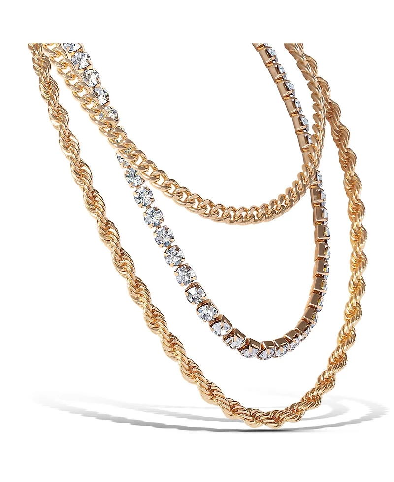 Jessica Simpson 3-Piece Twisted Chain Link Necklace Set