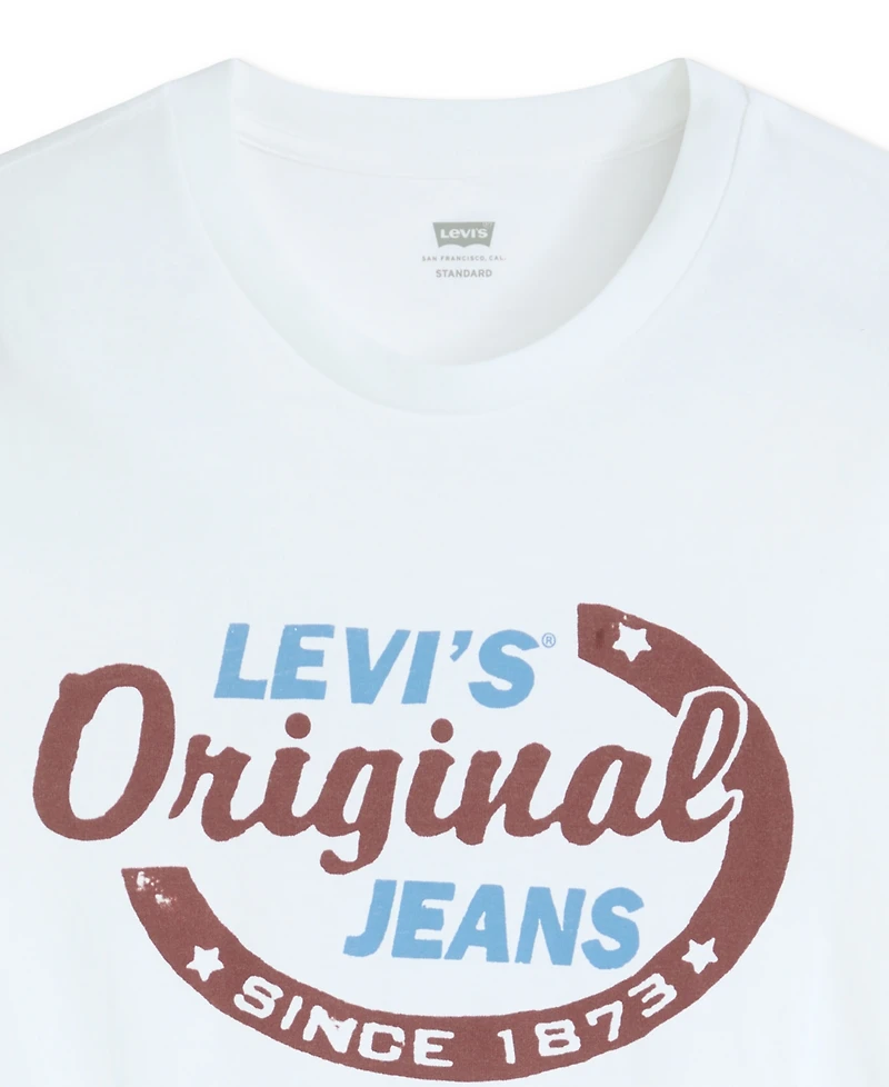 Levi's Men's Classic Fit Short Sleeve Logo Graphic Crewneck T-Shirt