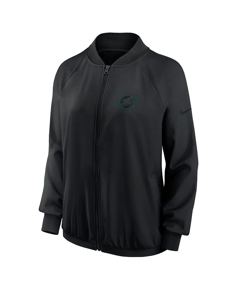 Nike Women's Black Miami Dolphins Full-Zip Jacket