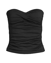Lands' End Petite Bandeau Tankini Swimsuit Top