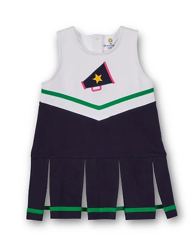 Florence Eiseman Little Girls French Terry Jumper With Cheer Megaphone