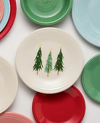 Fiesta Jolly Christmas Three Trees Classic Rim 9" Luncheon Plate