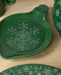 Fiesta Jade Snowflakes Ornament Shaped Plate, Exclusively at Macy's