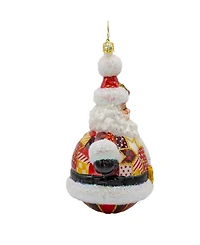 Christopher Radko Quilted Jolly Claus Ornament
