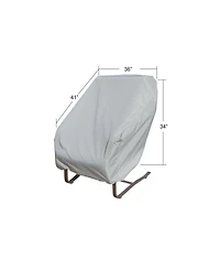 Mondawe 36"W x 41"D x 34"H Rocking Chair Protective Cover with Elastic