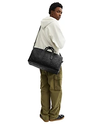 Coach Men's Gotham 45 in Maxi Signature Leather Duffle Bag