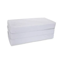L.a. Baby, Multi-Use Waterproof Folding Portable Crib Mattress/Play Mat with Travel Carry Case, 2"