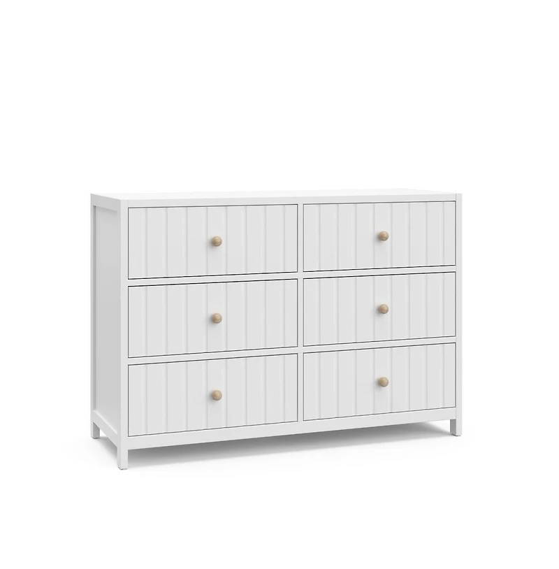 Graco Teddi 6 Drawer Double Dresser (White)
