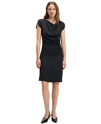 Boss by Hugo Women's Drape-Neckline Dress
