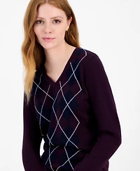 Tommy Hilfiger Women's Cotton Arglye Ivy Sweater