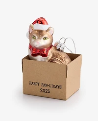 Holiday Lane Pets Cat in Box Ornament, Macy's Exclusive