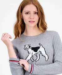 Tommy Hilfiger Women's Cotton Terrier Crewneck Sweater