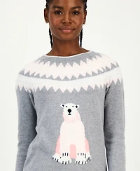 Tommy Hilfiger Women's Polar Bear Fair Isle Sweater