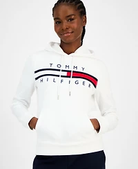 Tommy Hilfiger Women's Embroidered Logo Hooded Sweatshirt