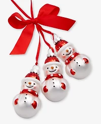 Holiday Lane Christmas Cheer Snowmen Pendant Ornament, Macy's Exclusive
