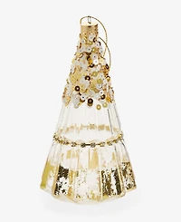 Holiday Lane Berry Tones Clear Gold Christmas Tree Ornament, Macy's Exclusive