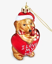 Holiday Lane Pets Glass Dog Ornament, Macy's Exclusive