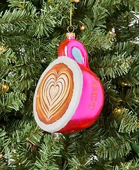 Holiday Lane Foodie Pink Coffee Cup Ornament, Macy's Exclusive