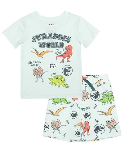 Jurassic Park Toddler Boys 2-Piece Crewneck T-Shirt and Shorts Set