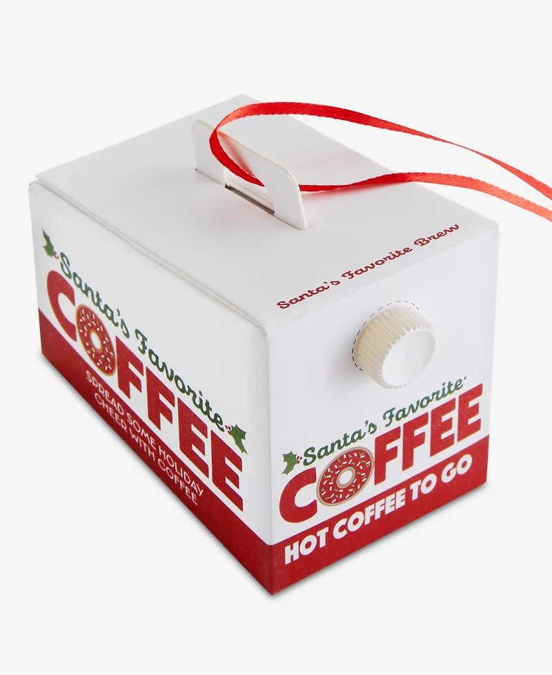 Holiday Lane Foodie Coffee Box Ornament, Macy's Exclusive