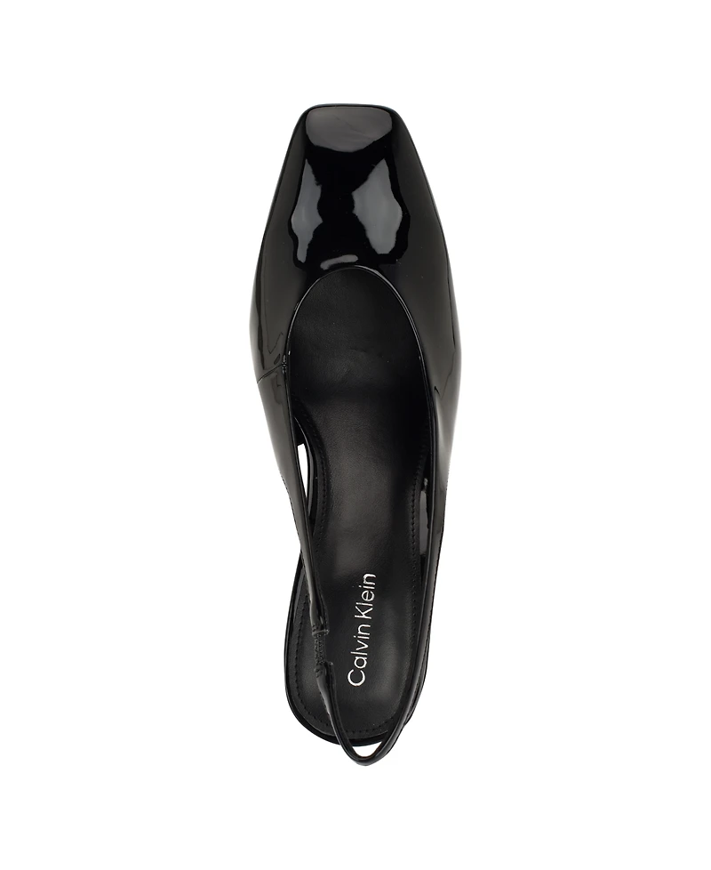 Calvin Klein Women's Raline Square Toe Slingback Pumps