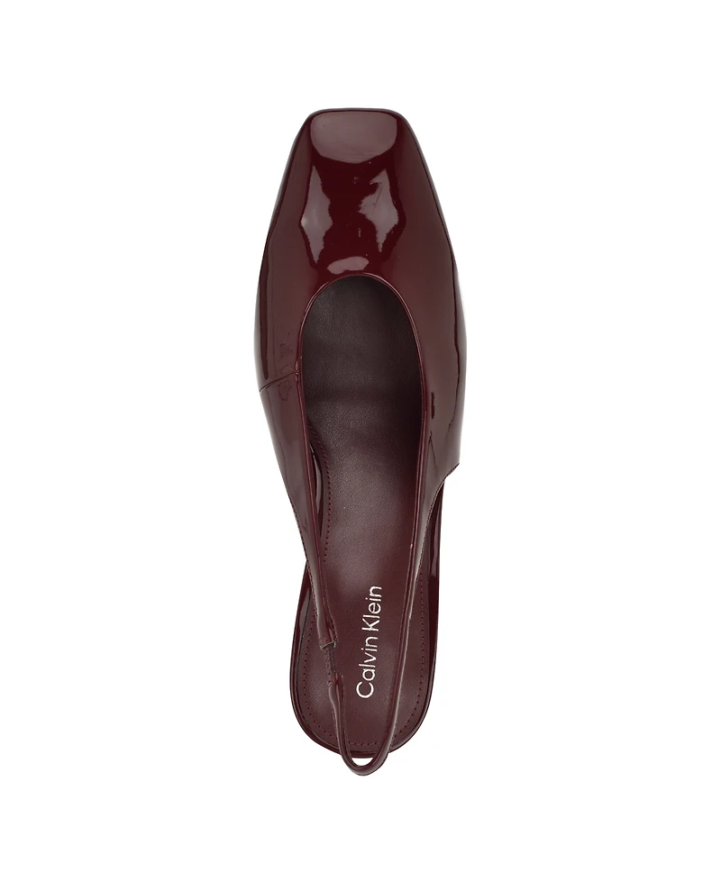 Calvin Klein Women's Raline Square Toe Slingback Pumps