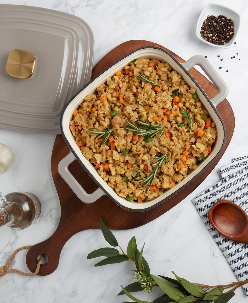 Smith & Clark Enameled Cast Iron 4-Qt. Square Dutch Oven