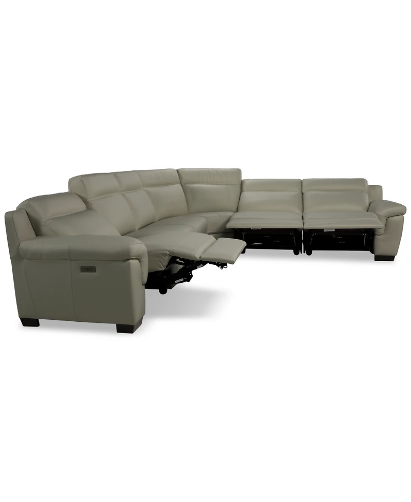Julius Ii -Pc. Leather L Sectional with Power Recliners