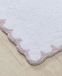 Peri Home Scallop Cotton Bath Rug, 30" x 20"