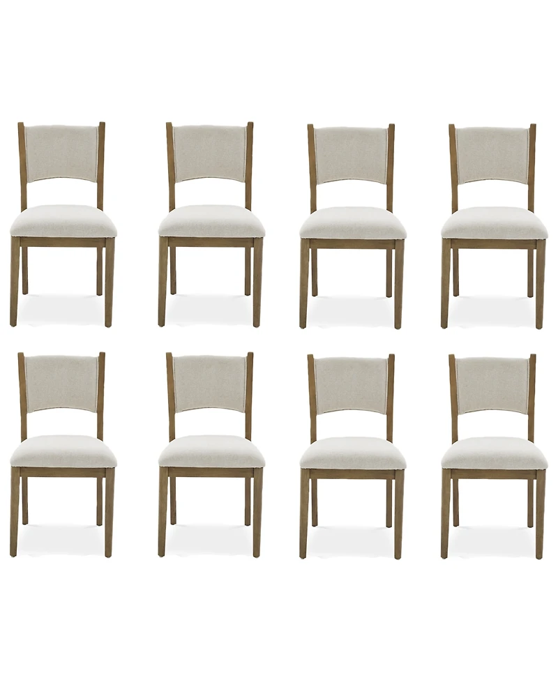 Nordic Upholstered Dining Chair, Set of 8