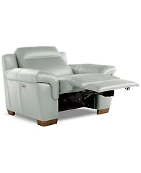 Julius Ii Leather Power Recliner, Exclusively at Macy's