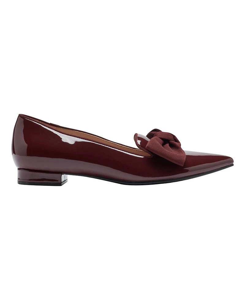 Bandolino Women's Auggie Bow Pointed Toe Tailored Loafers