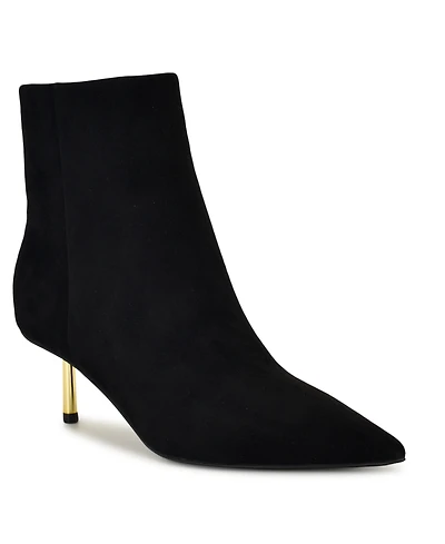 Nine West Women's Hamesa Pointy Toe Kitten Heel Booties
