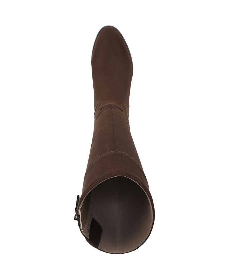 Dr. Scholl's Women's Adeline Wide Calf Block Heel Zip Tall Boots