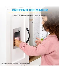 Best Choice Products Pretend Play Corner Kitchen, Interactive Wooden Kids Set w/ Lights & Sounds