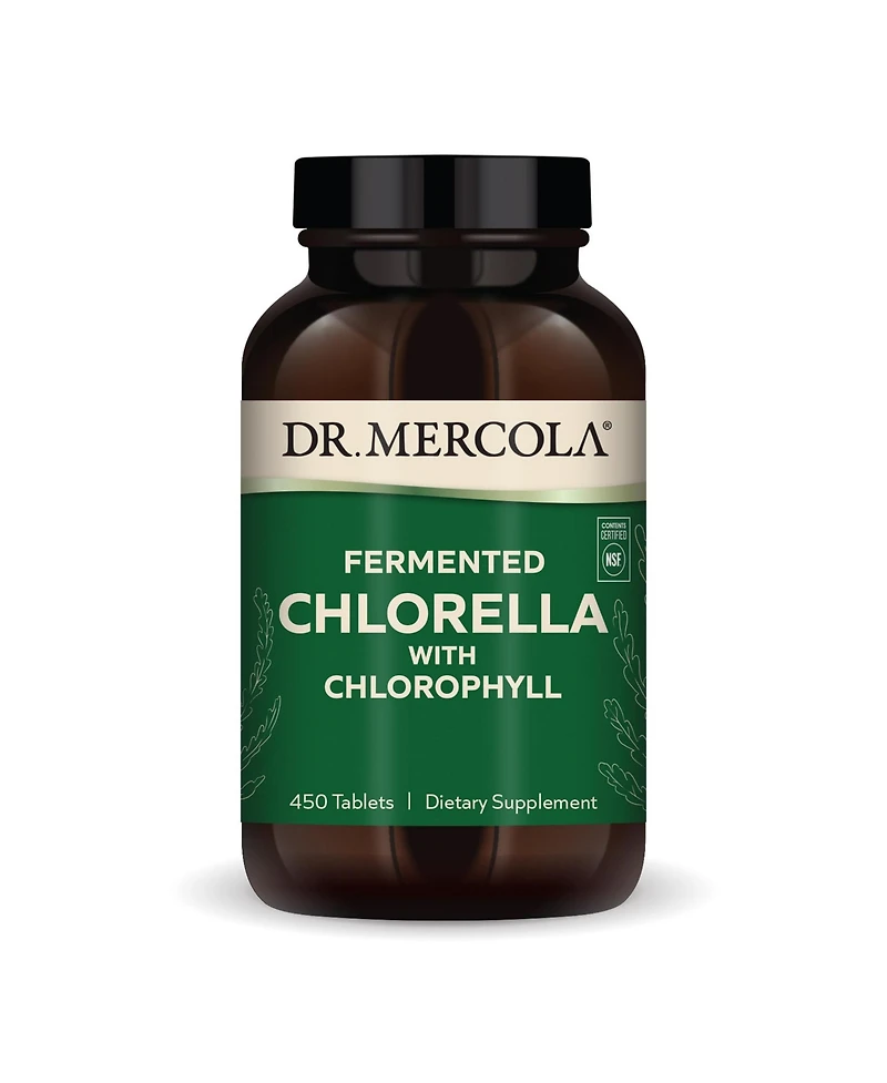 Dr. Mercola Fermented Chlorella with Chlorophyll, 90 Servings, Supports Immune and Organ Health