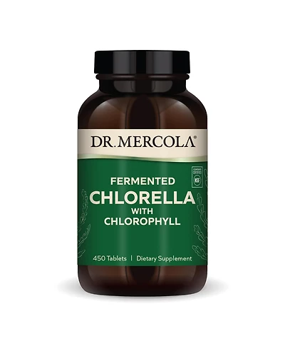 Dr. Mercola Fermented Chlorella with Chlorophyll, 90 Servings, Supports Immune and Organ Health