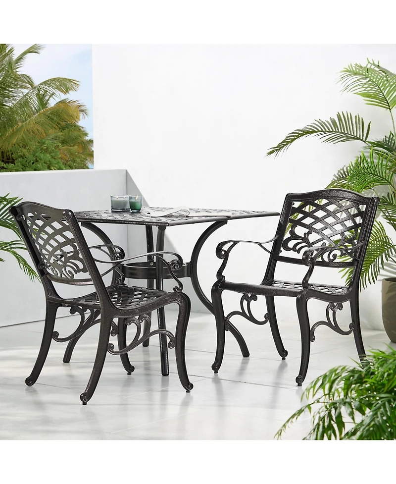 Flynama Outdoor 2 Pieces Aluminium Dining Chairs