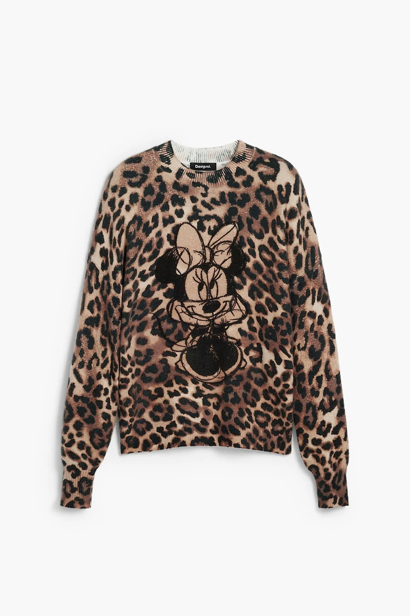 Desigual Women's Minnie animal print sweater