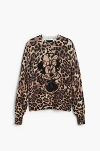 Desigual Women's Minnie animal print sweater