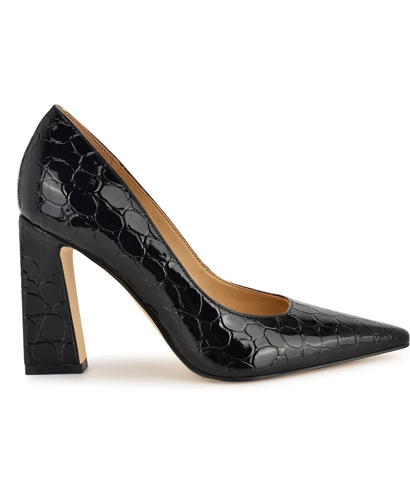 Nine West Women's Tamant Tapered Block Heel Pumps