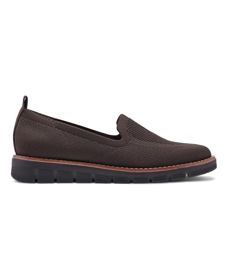 Easy Spirit Women's Valina Knit Easy-On Flat Loafers