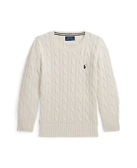 Polo Ralph Lauren Toddler and Little Boys Cable Knit Cotton Sweater
