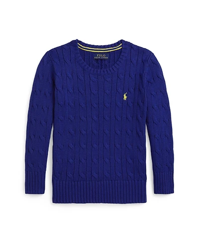 Polo Ralph Lauren Toddler and Little Boys Cable Knit Cotton Sweater