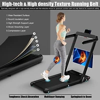 2.25HP 2 in 1 Folding Treadmill with App Speaker Remote Control