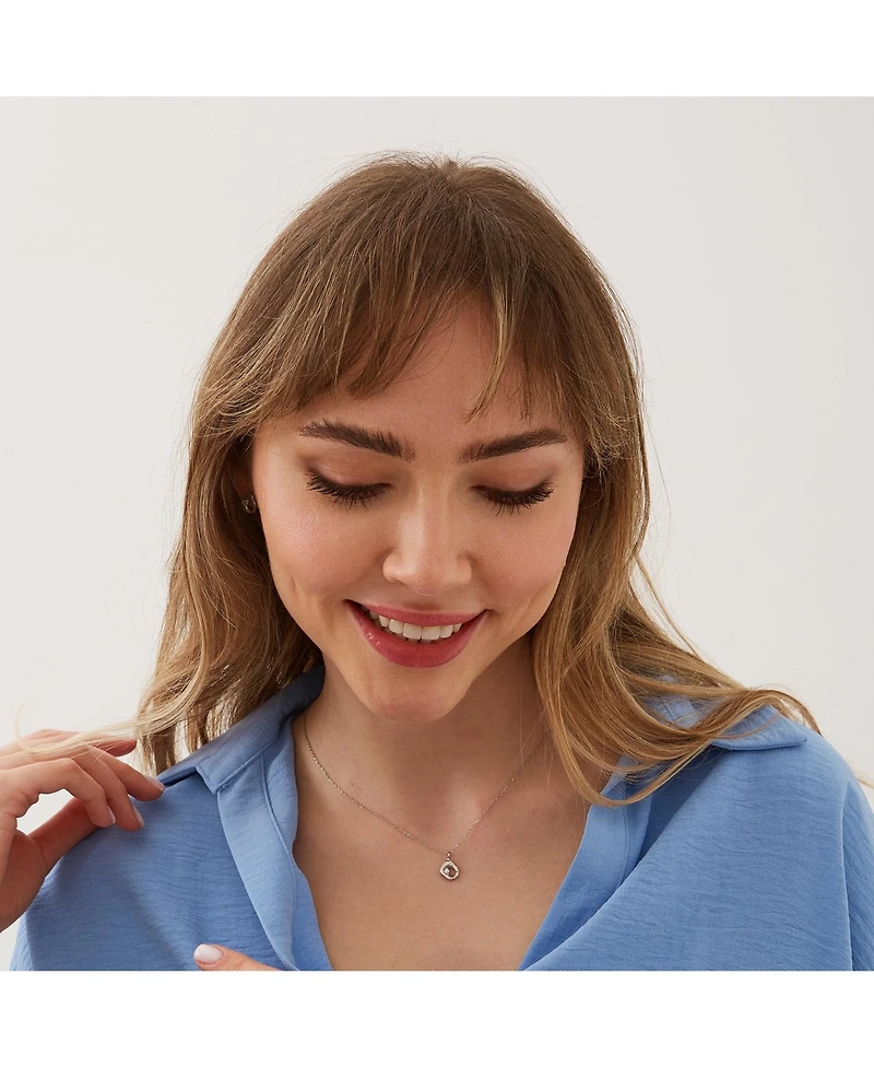 Spero London Dripping Molten Natural Textured Sterling Silver Authentic Pendant Necklace